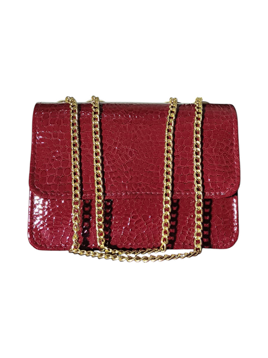 Croco Chain shoulder bag